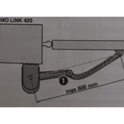 Bras de connexion MOLINK 420 pour Moteur King Gates MODUS 4.2 2
