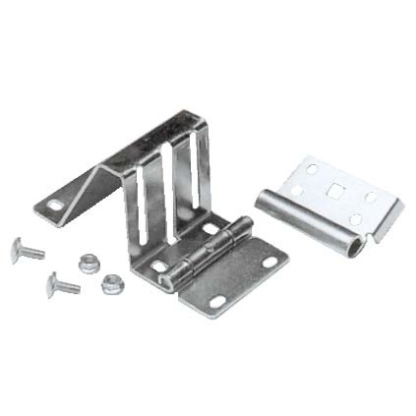 Charnière support roulette pour porte sectionnelle