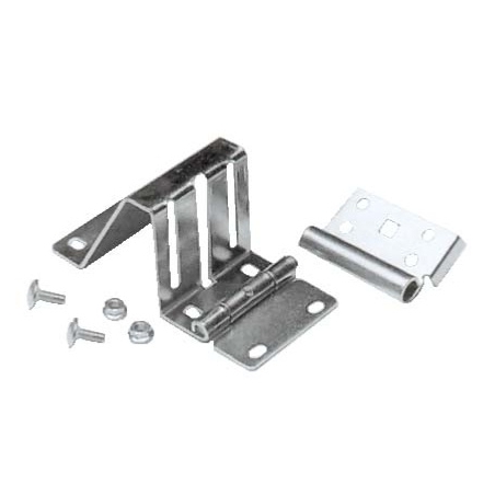 Charnière support roulette pour porte sectionnelle