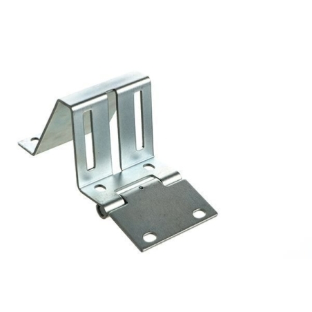 Charnière support roulette pour porte sectionnelle -0