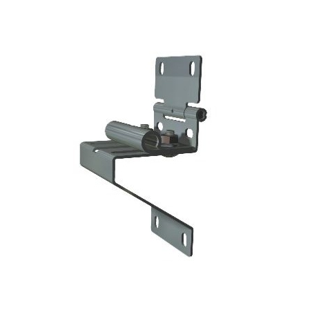 Charnière support roulette pour porte sectionnelle 
