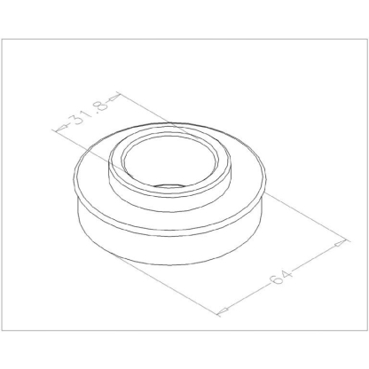 Roulement à bille Ø 31,8 pour palier ressort et tambour porte sectionnelle industrielle 2