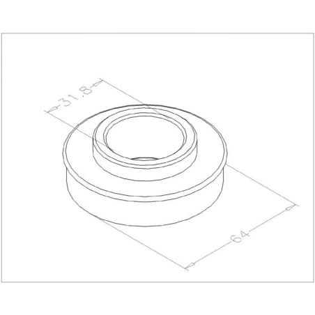 Roulement à bille Ø 31,8 pour palier ressort et tambour porte sectionnelle industrielle-0