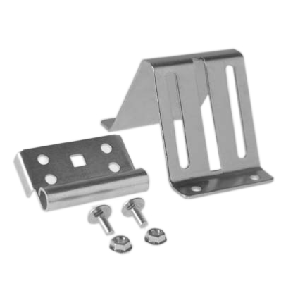 Support + charnière, réglable pour roulette/galet HAUT