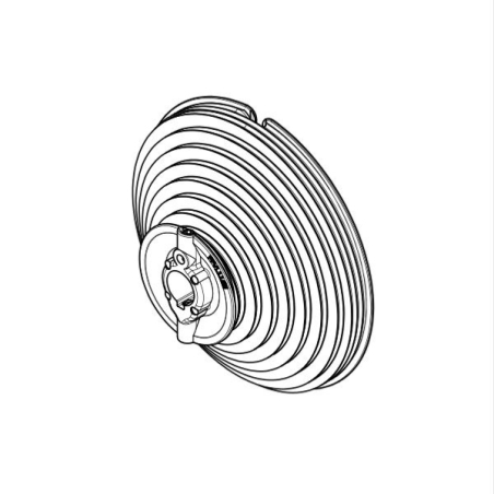 Tambour Ø 218 pour porte sectionnelle relevage vertical max 3,3 Mètres-1