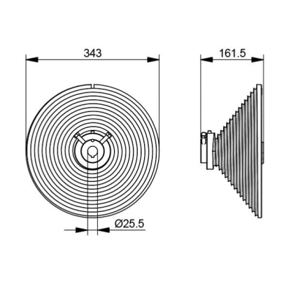 Tambour Ø 348 pour porte sectionnelle relevage vertical max 6 Mètres 2