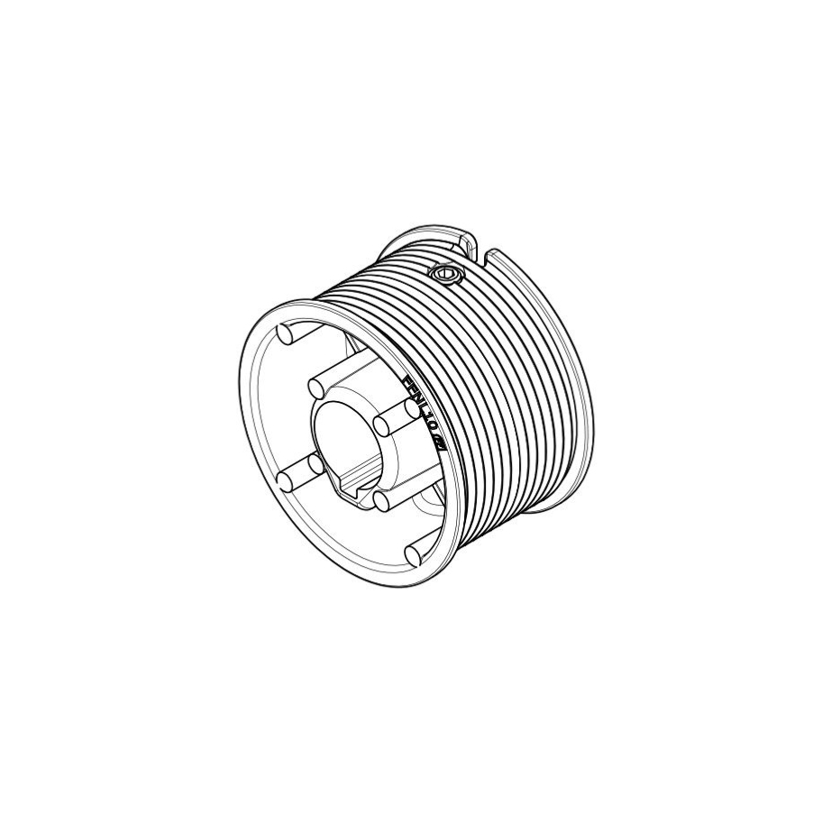 Tambour Ø 84 pour porte sectionnelle habitat MAX 2,80 de haut-1