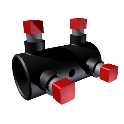 Accouplement 25,4 noir pour porte de garage habitat