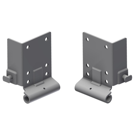 Support roulette type HOME-F panneau bas pour porte sectionnelle residentielle Galva