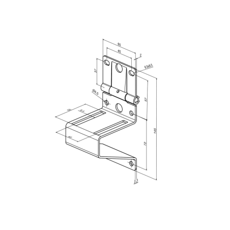 Charnière latérale pour porte de garage Novoferm résidentiel et industrielle-0
