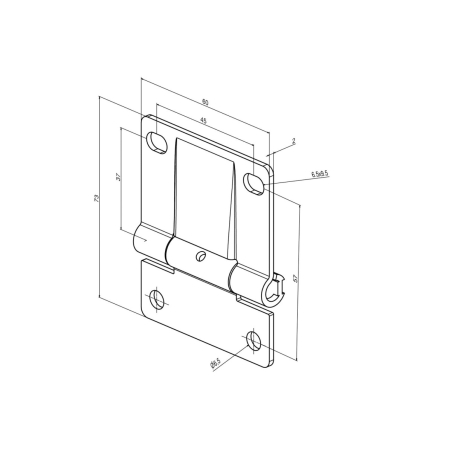 Charnière intermédiaire pour porte de garage Novoferm-0