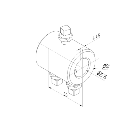Accouplement 25,4 Plein pour porte de garage habitat-0