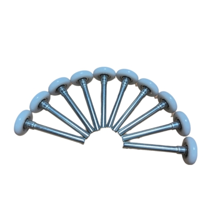 Pack de 10 roulettes/galet porte de garage industrielle et habitat-0