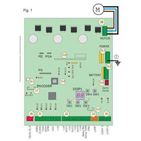 Platine de remplacement  E680S pour Barriere B680H
