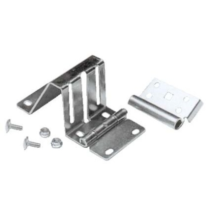 Charnière support roulette pour porte sectionnelle