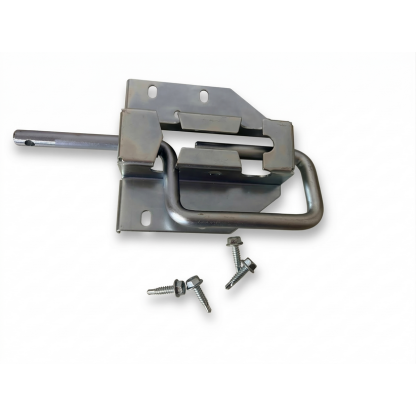 Verrou latéral Acier 136x132 mm - Entraxe 45 mm - Sécurisable par Cadenas, lot de vis comprises 2