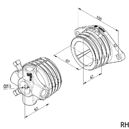 Ressort de torsion standard avec mandrins montés - illustration 2