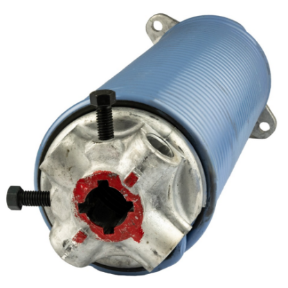 Ressort torsion industriel 152 mm avec mandrins montes 25.4 mm