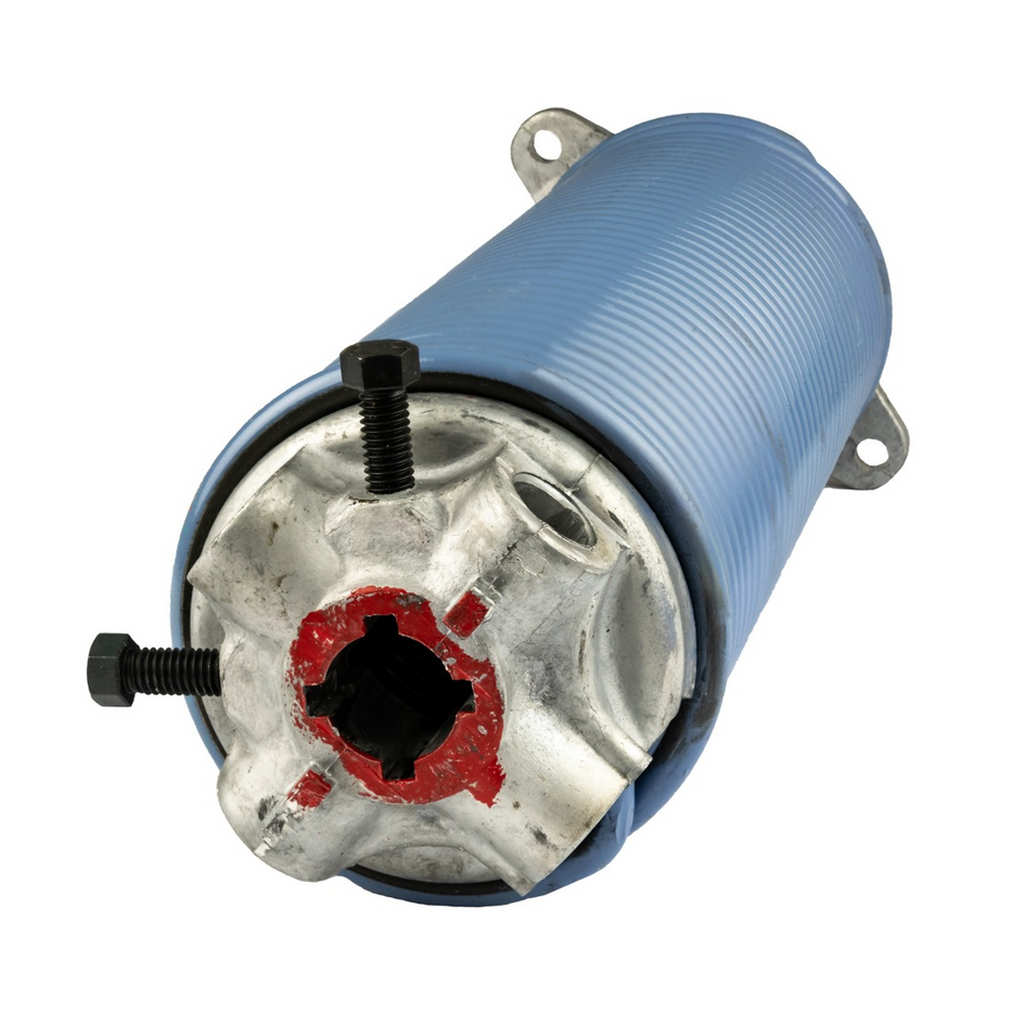 Ressort torsion industriel 152 mm avec mandrins montes 25.4 mm