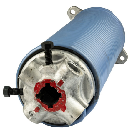 Ressort torsion industriel 152 mm avec mandrins montes 25.4 mm