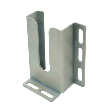 Console basse gauche anti-effraction pour porte sectionnelle