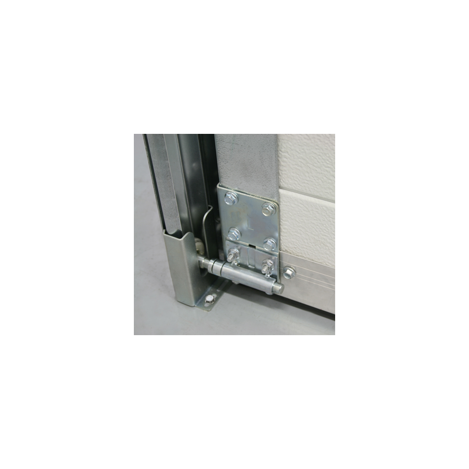 Console basse gauche anti-effraction pour porte sectionnelle