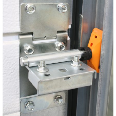 Console basse droite anti-effraction pour porte sectionnelle