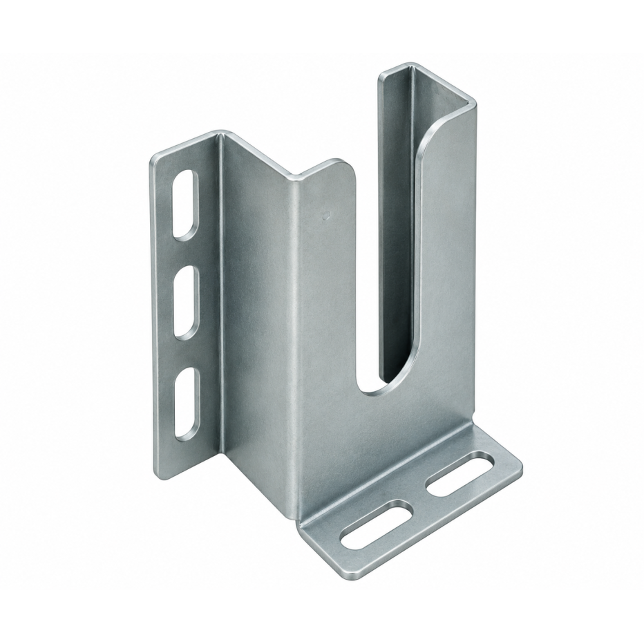 Console basse droite anti-effraction pour porte sectionnelle