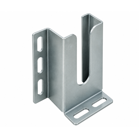 Console basse droite anti-effraction pour porte sectionnelle