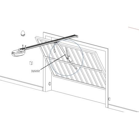 Bras oscillant pour portes de garage basculantes-0