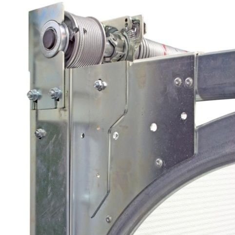 Partie haute d'une porte sectionnelle